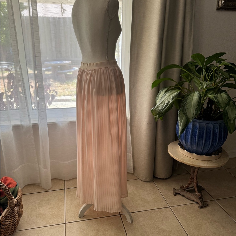 Lc Lauren Conrad Light Pink Maxi Skirt View 2